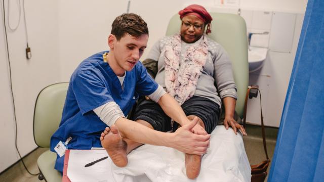 foot care in hospital